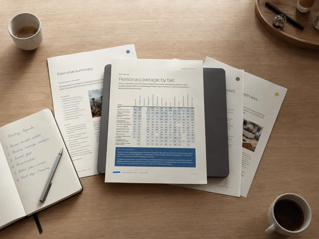 Sample weekly AlignIQx CRM report